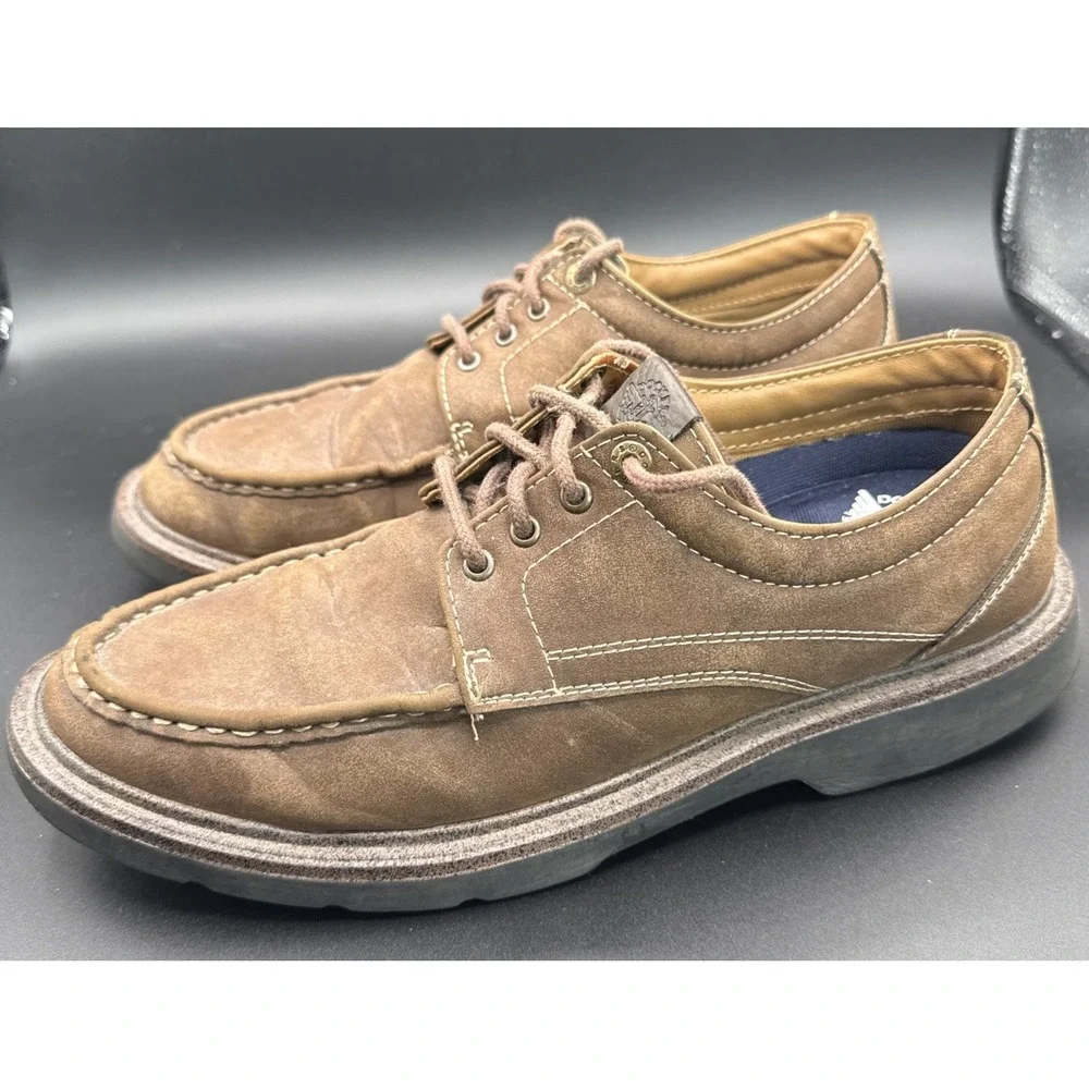Dockers Men's Size 10 M Brown Oxford Lace Up Comfort Dress Casual Shoes Loafer